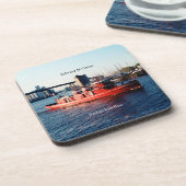 Edward M. Cotter set van 6 harde onderzetters van  (Linkerzijde)