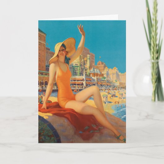 Edward Mason Eggleston Atlantic City Beach Kaart (Voorkant)