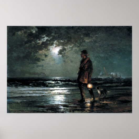 Edward Moran Life Saving Patrol Poster (Voorkant)