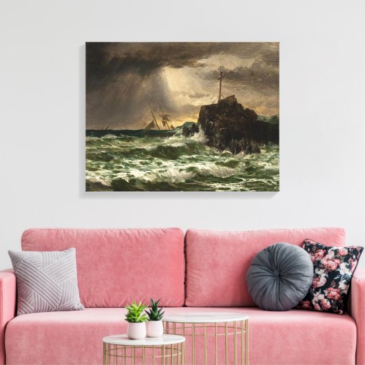 Edward Moran_Storm Clearing Canvas Afdruk (Insitu (Woonkamer))