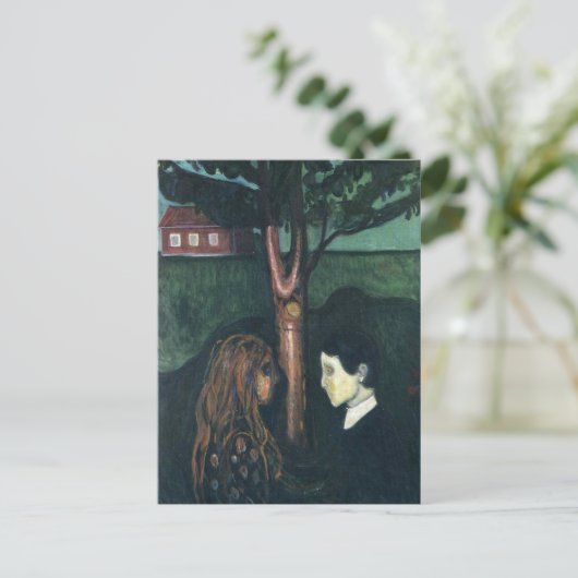 Edward Munch Art Painting Briefkaart (Staand voorkant)