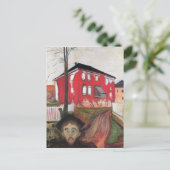 Edward Munch Art Painting Briefkaart (Staand voorkant)