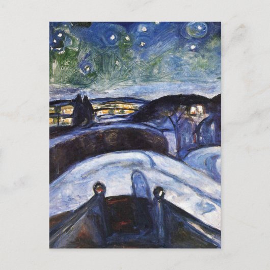Edward Munch Art Painting Briefkaart (Voorkant)