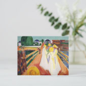 Edward Munch Art Painting Briefkaart (Staand voorkant)