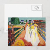 Edward Munch Art Painting Briefkaart (Voorkant / Achterkant)