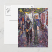Edward Munch Art Painting Briefkaart (Voorkant / Achterkant)