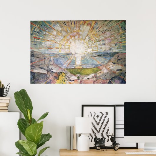 Edward Munch Art Painting Poster (Thuiskantoor)