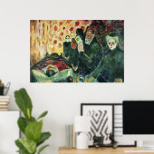 Edward Munch Art Painting Poster (Thuiskantoor)