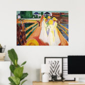 Edward Munch Art Painting Poster (Thuiskantoor)