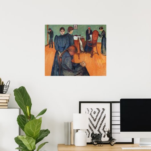 Edward Munch Art Painting Poster (Thuiskantoor)