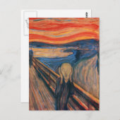 Edward Munch The Scream Briefkaart (Voorkant / Achterkant)