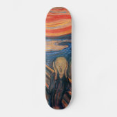 Edward Munch The Scream Persoonlijk Skateboard (Voorkant)
