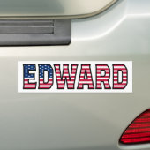 Edward Naam Voornaam USA Sticker Sticker Auto (Op auto)