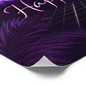 Edward Name Vorname lila retro Poster Geburtstag (Hoek)