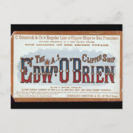 Edward O'Brien Clipper zeilschip 1900 Briefkaart