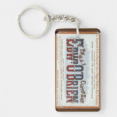 Edward O'Brien Clipper zeilschip 1900 Sleutelhanger (Voorkant)