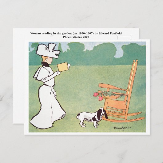 Edward Penfield Briefkaart (Voorkant / Achterkant)