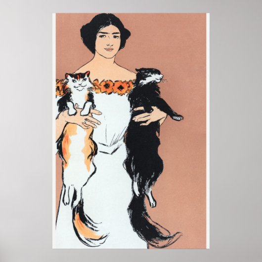 Edward Penfield Illustration of a Woman Poster (Voorkant)