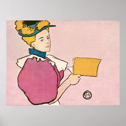 Edward Penfield Illustration of a Woman Poster (Voorkant)