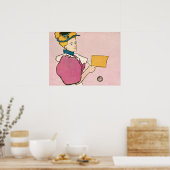 Edward Penfield Illustration of a Woman Poster (Keuken)