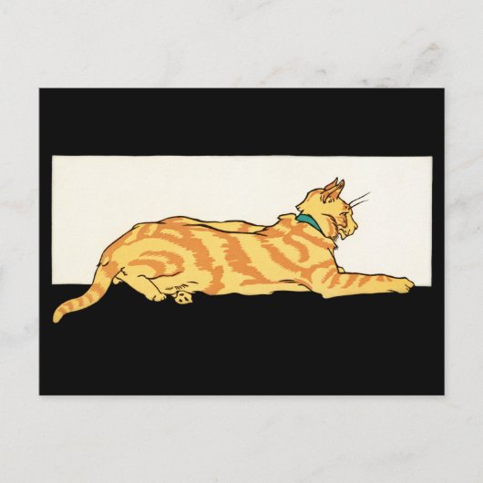Edward Penfield -  kat Art Briefkaart (Voorkant)