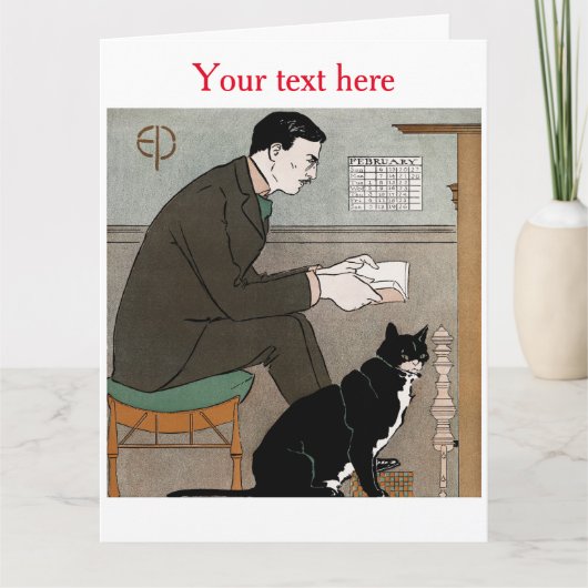 Edward Penfield Wenskaart Kaart (Voorkant)