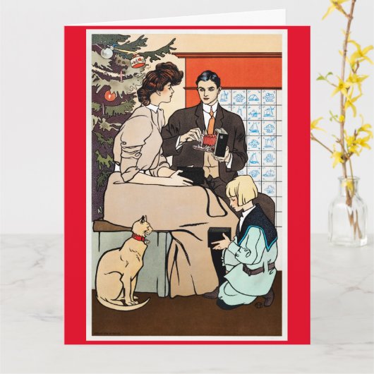 Edward Penfield Wenskaart Kaart (Gele Bloem)