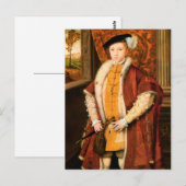 Edward, Prince of Wales (Edward VI of England) Briefkaart (Voorkant / Achterkant)