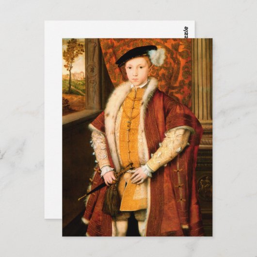 Edward, Prince of Wales (Edward VI of England) Briefkaart (Voorkant / Achterkant)