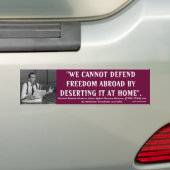 Edward R. Murrow Quote Bumpersticker (Op auto)