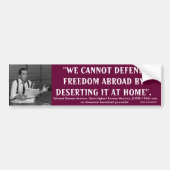 Edward R. Murrow Quote Bumpersticker (Voorkant)