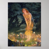 Edward Robert Hughes Midsummer Eve Fairy Schilderi Poster (Voorkant)