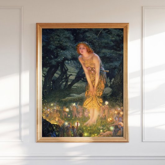 Edward Robert Hughes Midsummer Eve Fairy Schilderi Poster