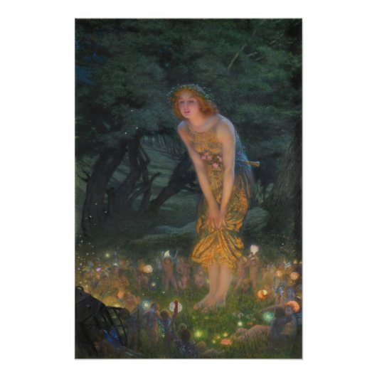 Edward Robert Hughes Midzomer Eve CC0353 Poster (Voorkant)