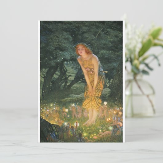 Edward Robert Hughes - Midzomer Eve Kaart (Staand voorkant)