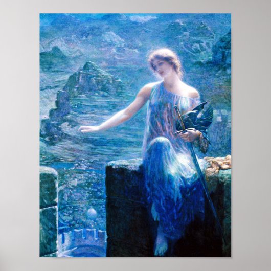 Edward Robert Hughes - Valkyrie's Vigil Poster (Voorkant)