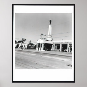 Edward Ruscha - Conoco - Shamrock, Texas (uit Fiv Poster