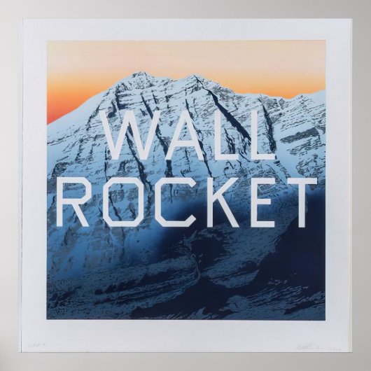 Edward Ruscha - Muur Raket - 2013 Poster (Voorkant)