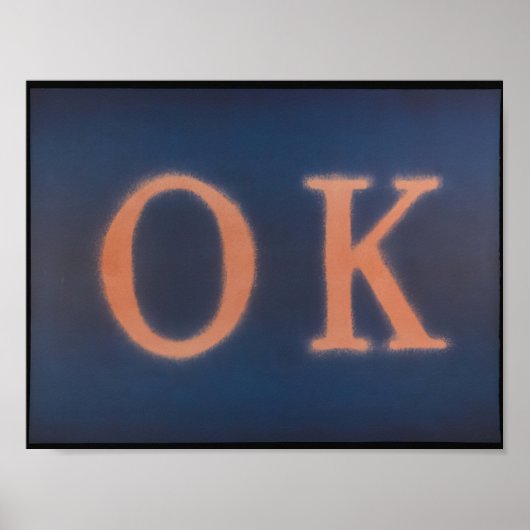 Edward Ruscha - OK (State I) - 1990 Poster (Voorkant)