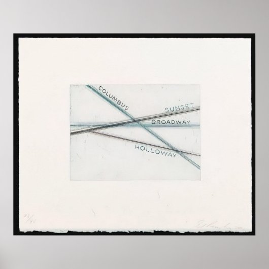 Edward Ruscha - Zonsondergang (van Los Francisco S Poster (Voorkant)