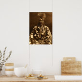 Edward S Curtis A Piegan Dandy Poster (Keuken)
