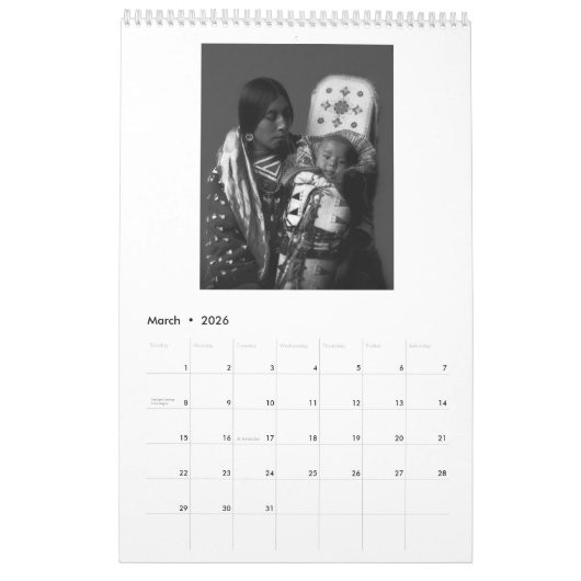 Edward S. Curtis Native American 2016 Calendar Kalender (Mar 2026)