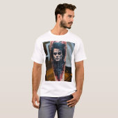 Edward Scissorhands Abstract Tattoo T-shirt (Voorkant volledig)