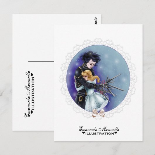 Edward scissorhands briefkaart (Voorkant / Achterkant)
