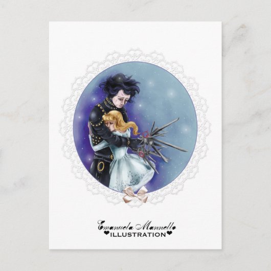 Edward scissorhands briefkaart (Voorkant)