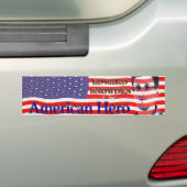 Edward Snowden - een ware Amerikaanse Hero Bumpersticker (Op auto)