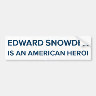 Edward Snowden Hero Bumpersticker
