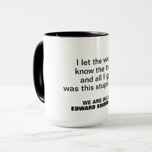 Edward Snowden mok (Voorkant links)
