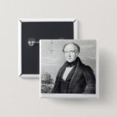 Edward Spencer, lithograaf van Dag & Haghe Vierkante Button 5,1 Cm (Voorkant /achterkant)