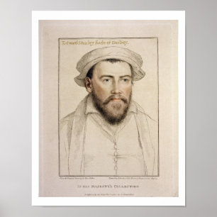 Edward Stanley Earle of Darby (1508-1572) gegravee Poster